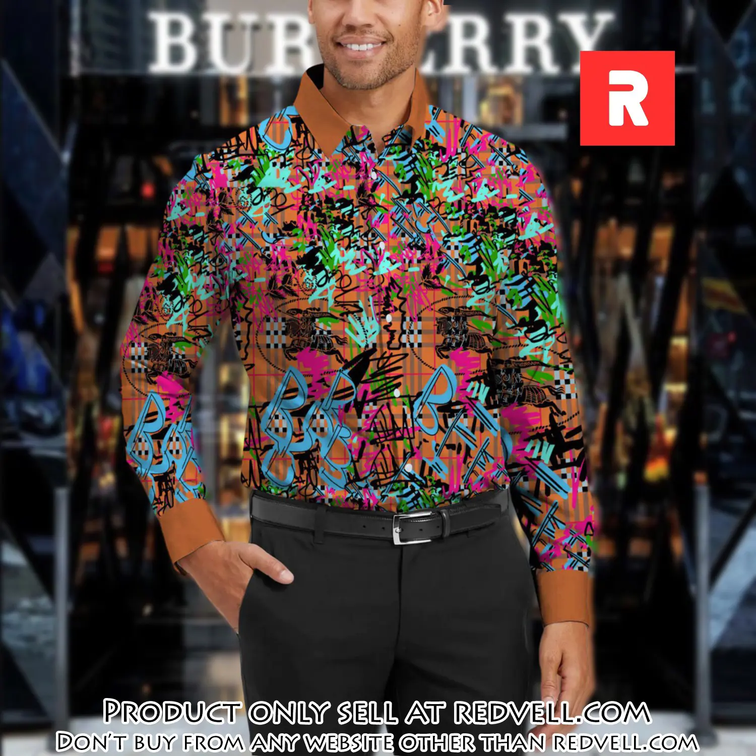 Burberry long sleeves button down shirt for elegant men lsb1007 rv5330670